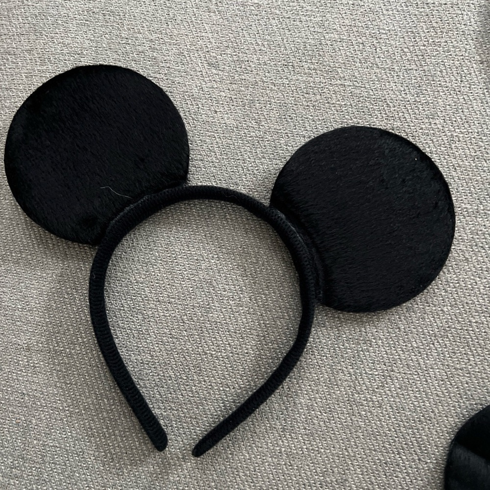 Set of 3 Black Mouse Ear Headband